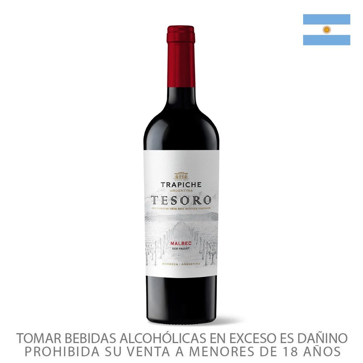TRAPICHE - Vino Trapiche Tesoro Malbec Botella 750 mL