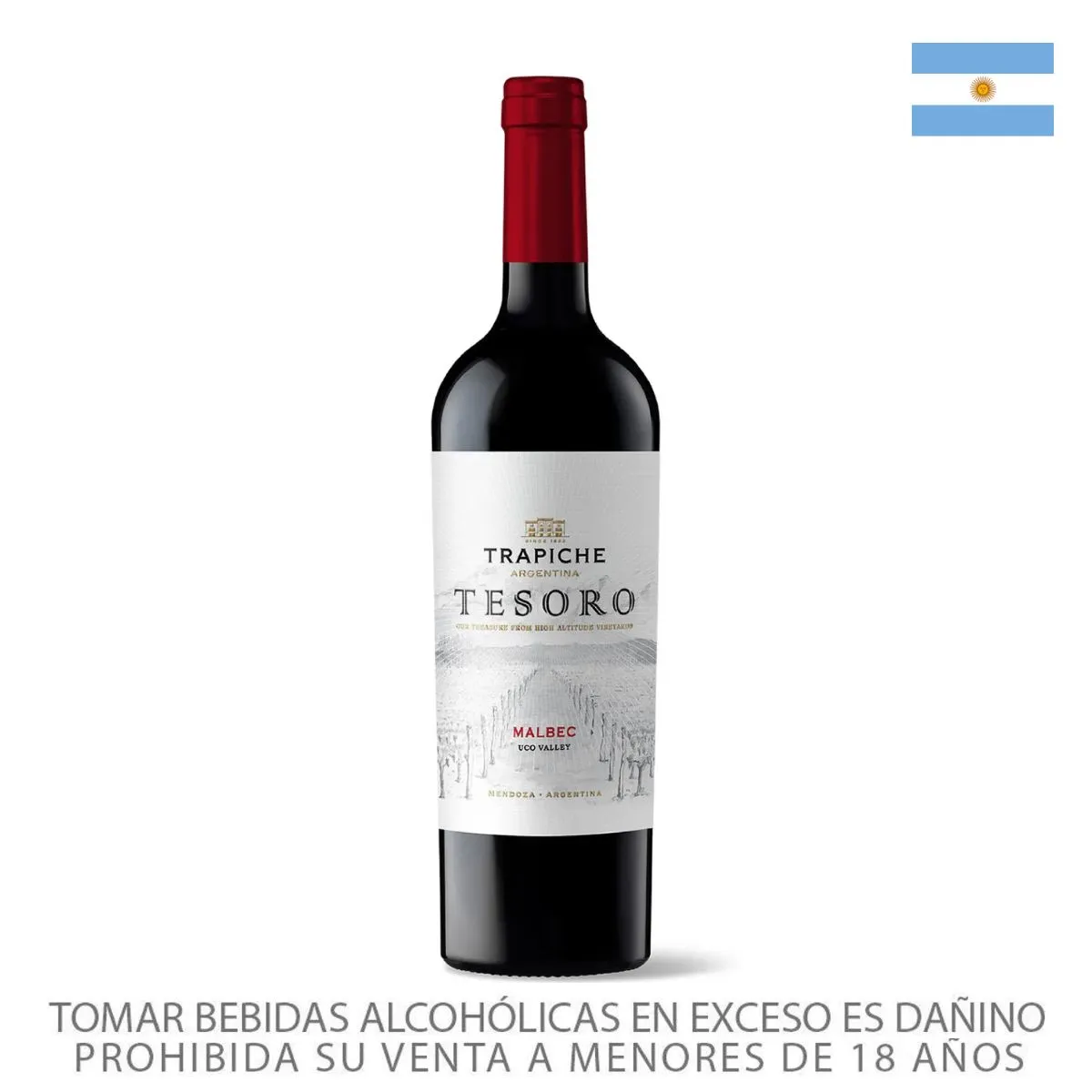 TRAPICHE - Vino Trapiche Tesoro Malbec Botella 750 mL