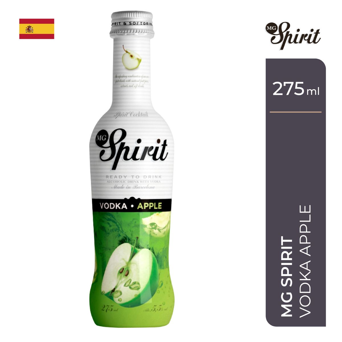 MG SPIRIT - Bebida RTD MG Spirit Manzana Botella 275 mL