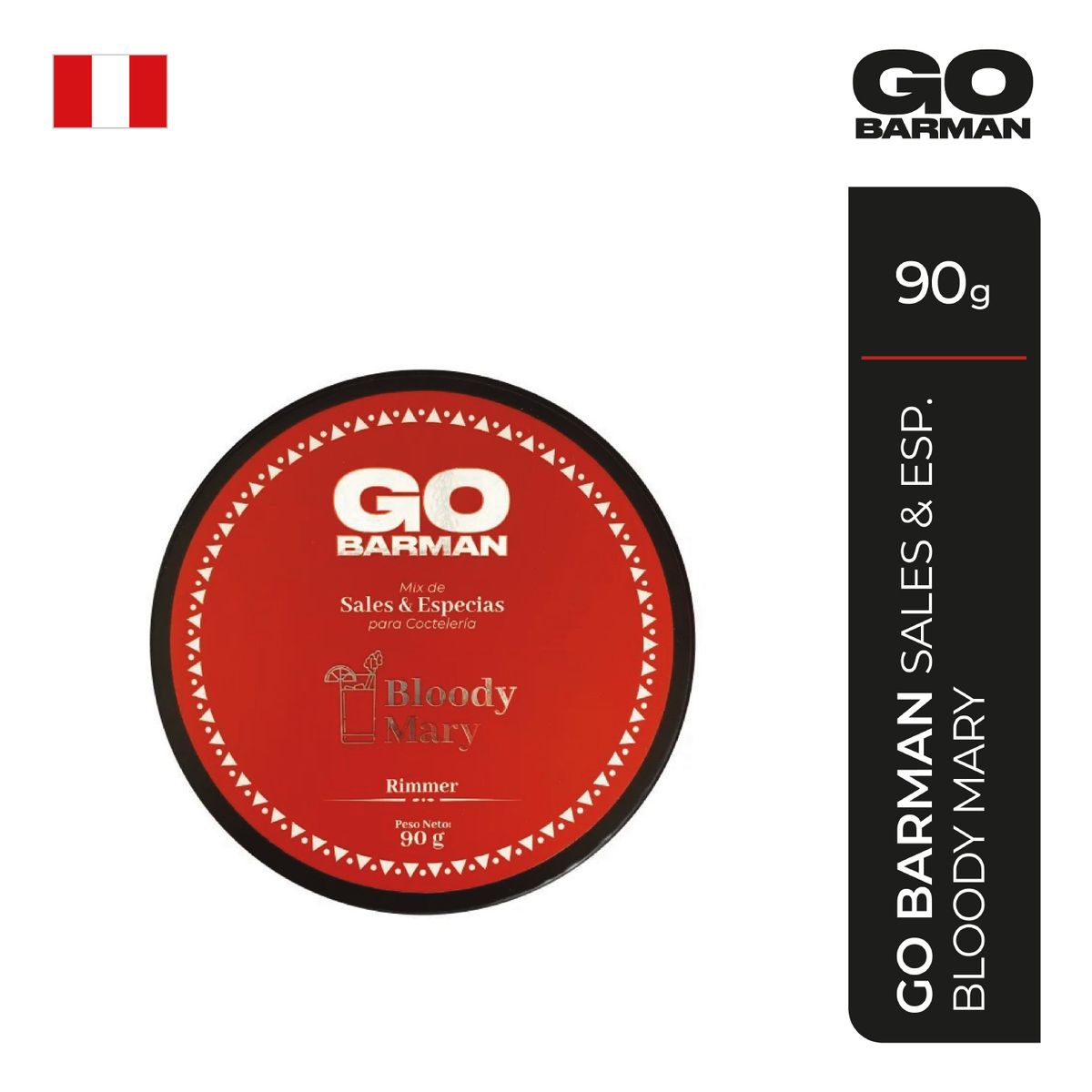 GO BARMAN - Mix para Cóctel Go Barman Bloody Mary Empaque 90 g