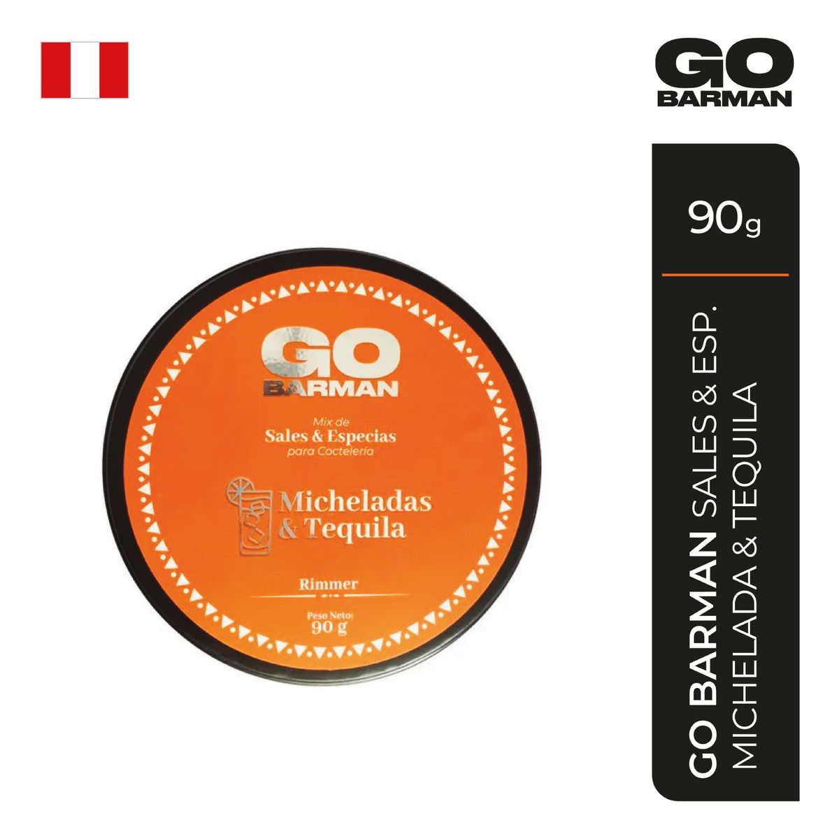 GO BARMAN - Mix para Cóctel Go Barman Micheladas & Tequila Empaque 90 g