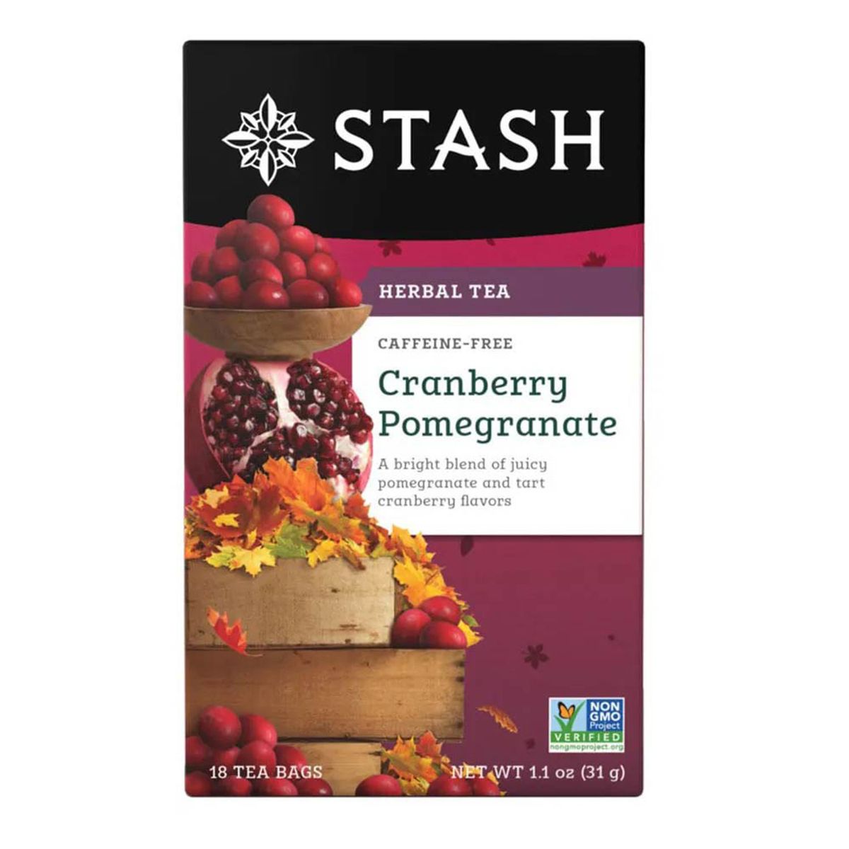 STASH - Infusión Cranberry Pomegranate Stash Caja 18 Sobres