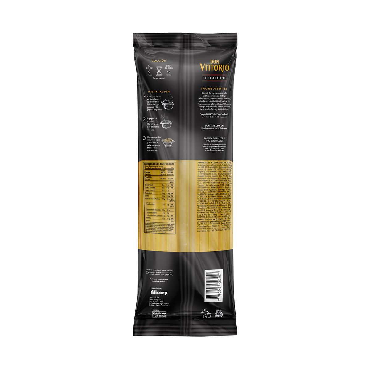DON VITTORIO - Fettuccini Don Vittorio Paquete 450 g
