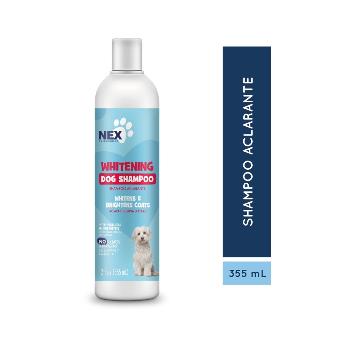 NEX ENVIRONMENT - Shampoo Aclarante para Perro Nex Envase 355 mL