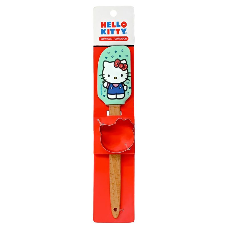 CASA JOVEN - Espátula + Molde Hello Kitty Celeste