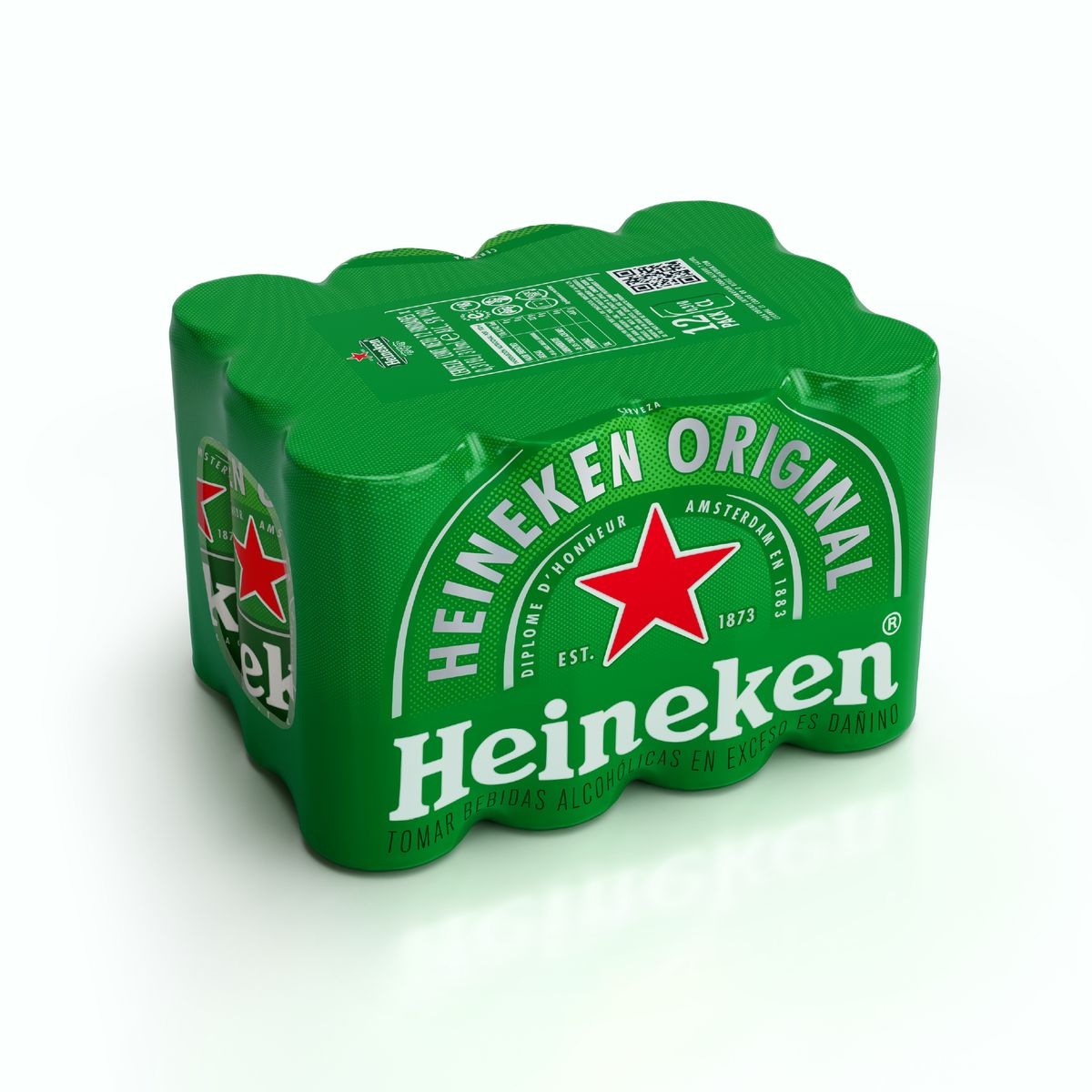HEINEKEN - Cerveza Heineken Pack 12 Latas 310 mL