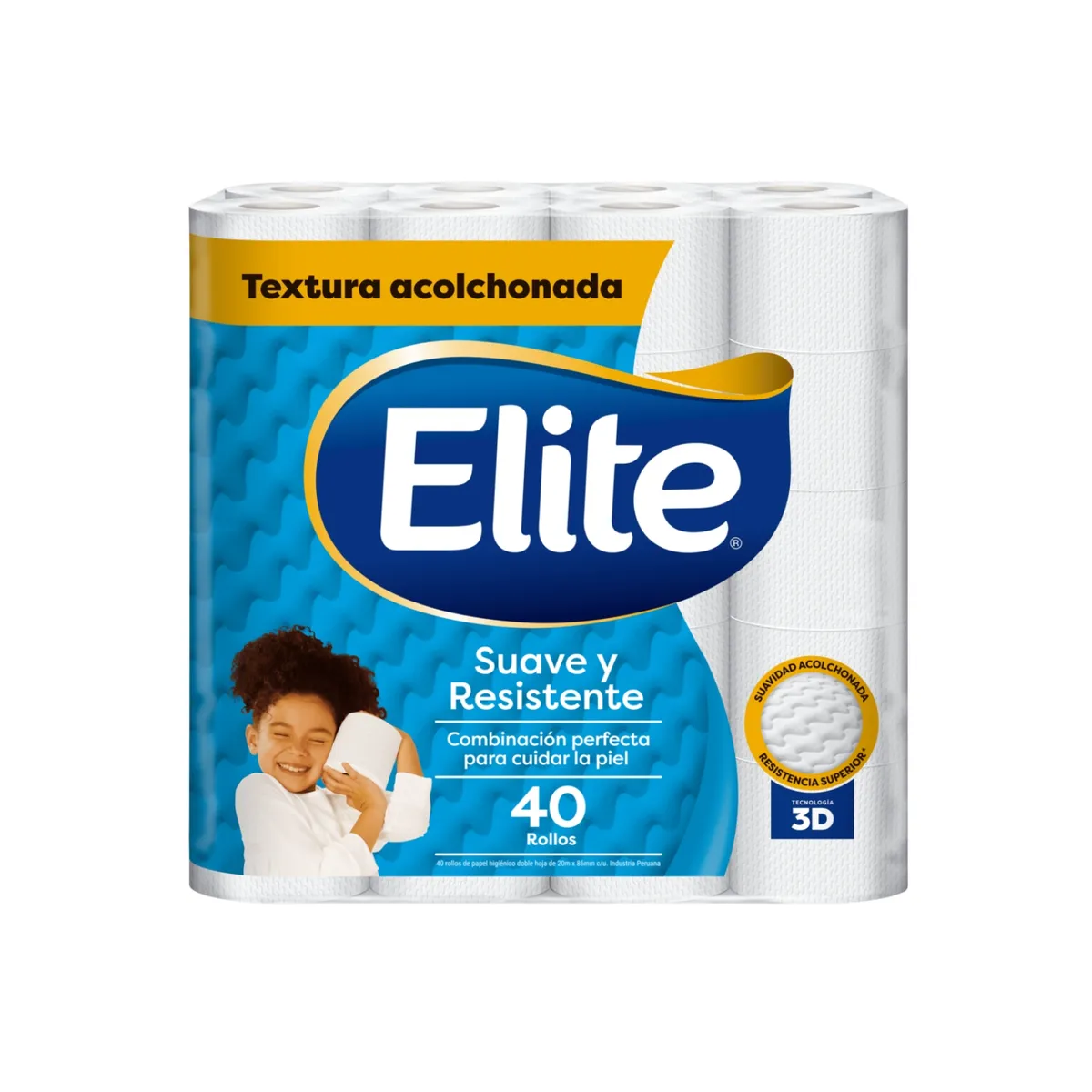ELITE - Papel Higiénico Elite Suave y Resistente Empaque 40 Und