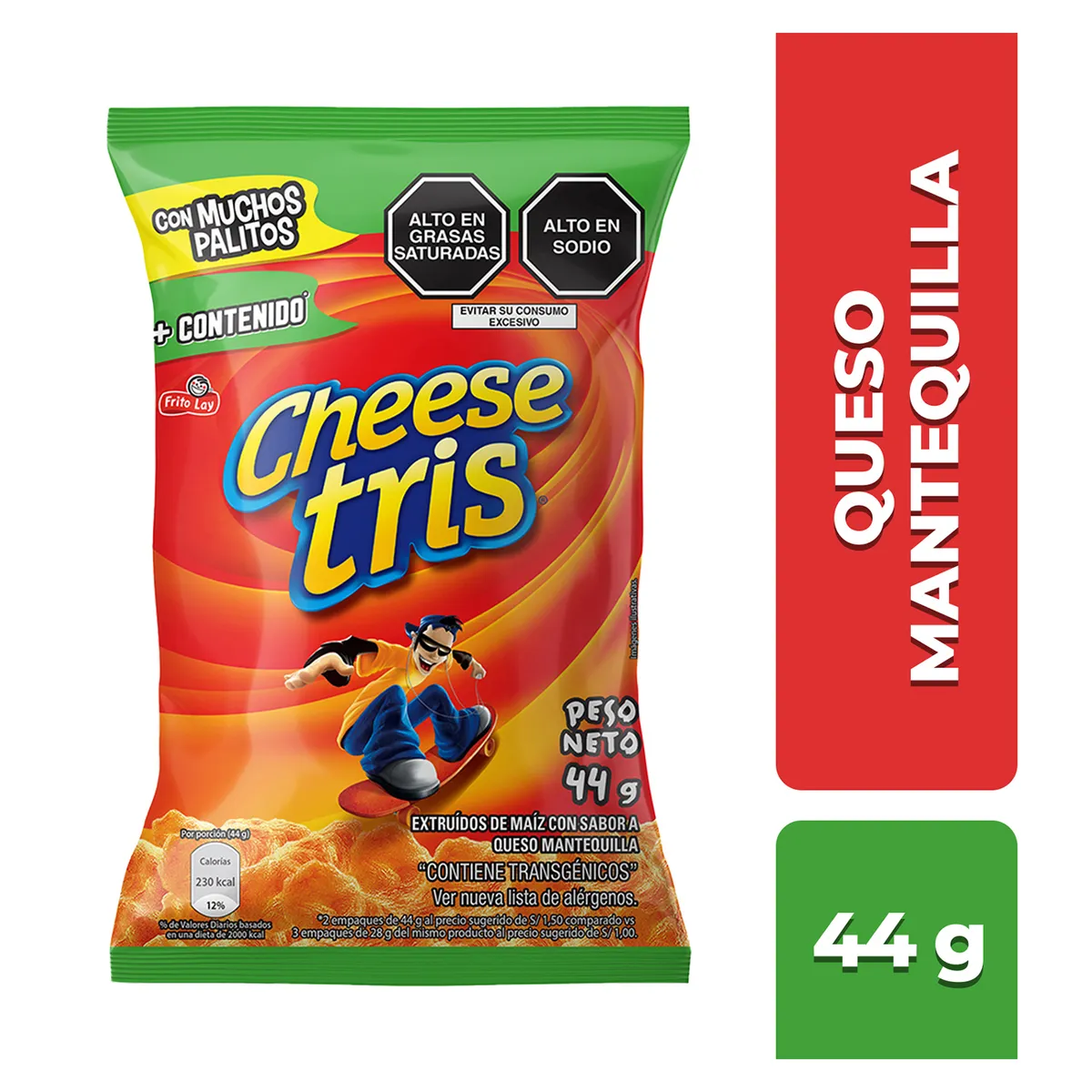 CHEESE TRIS - Snack de Maíz Cheese Tris Queso Bolsa 44 g
