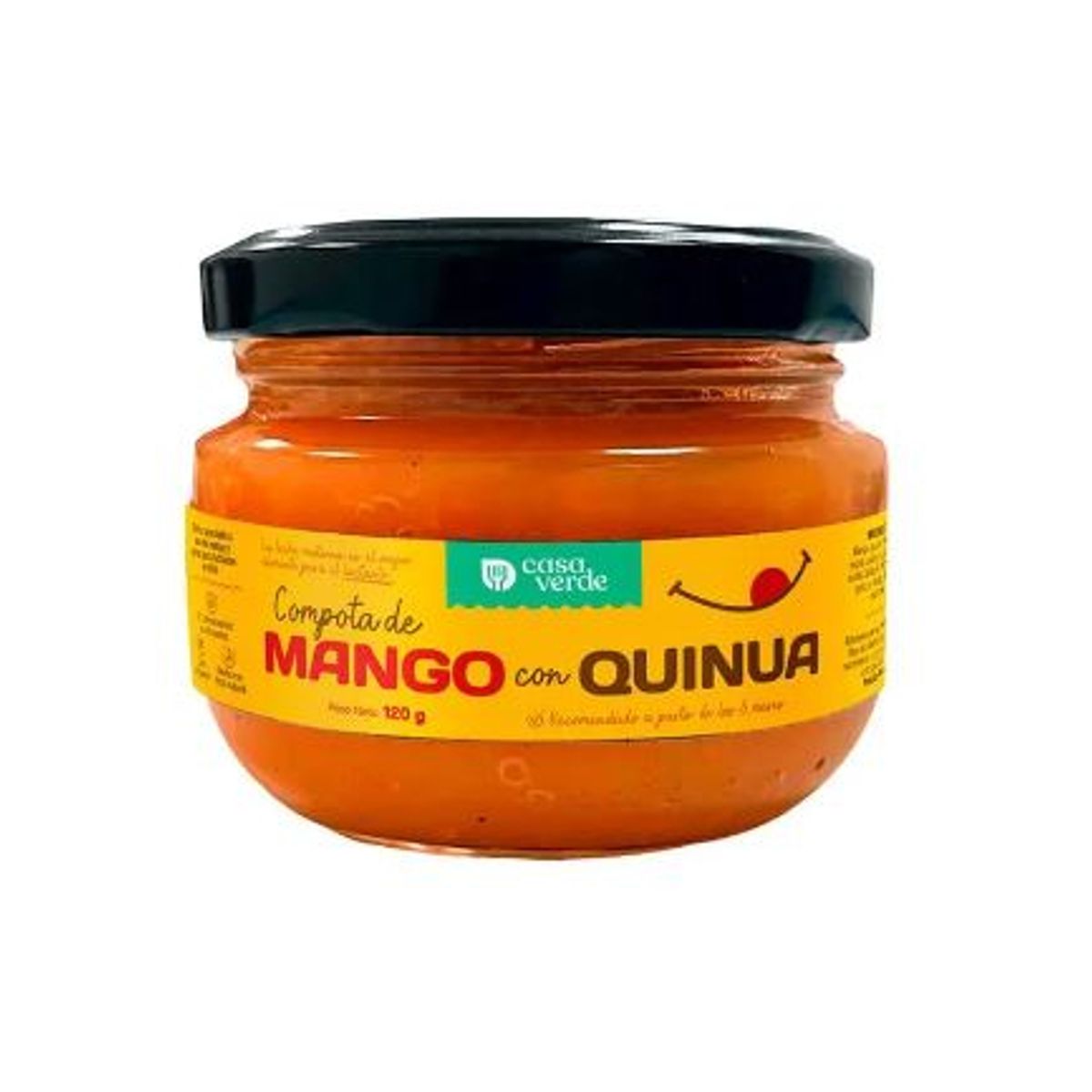 CASA VERDE - Compota de Mango con Quinua Casa Verde Envase 120 g