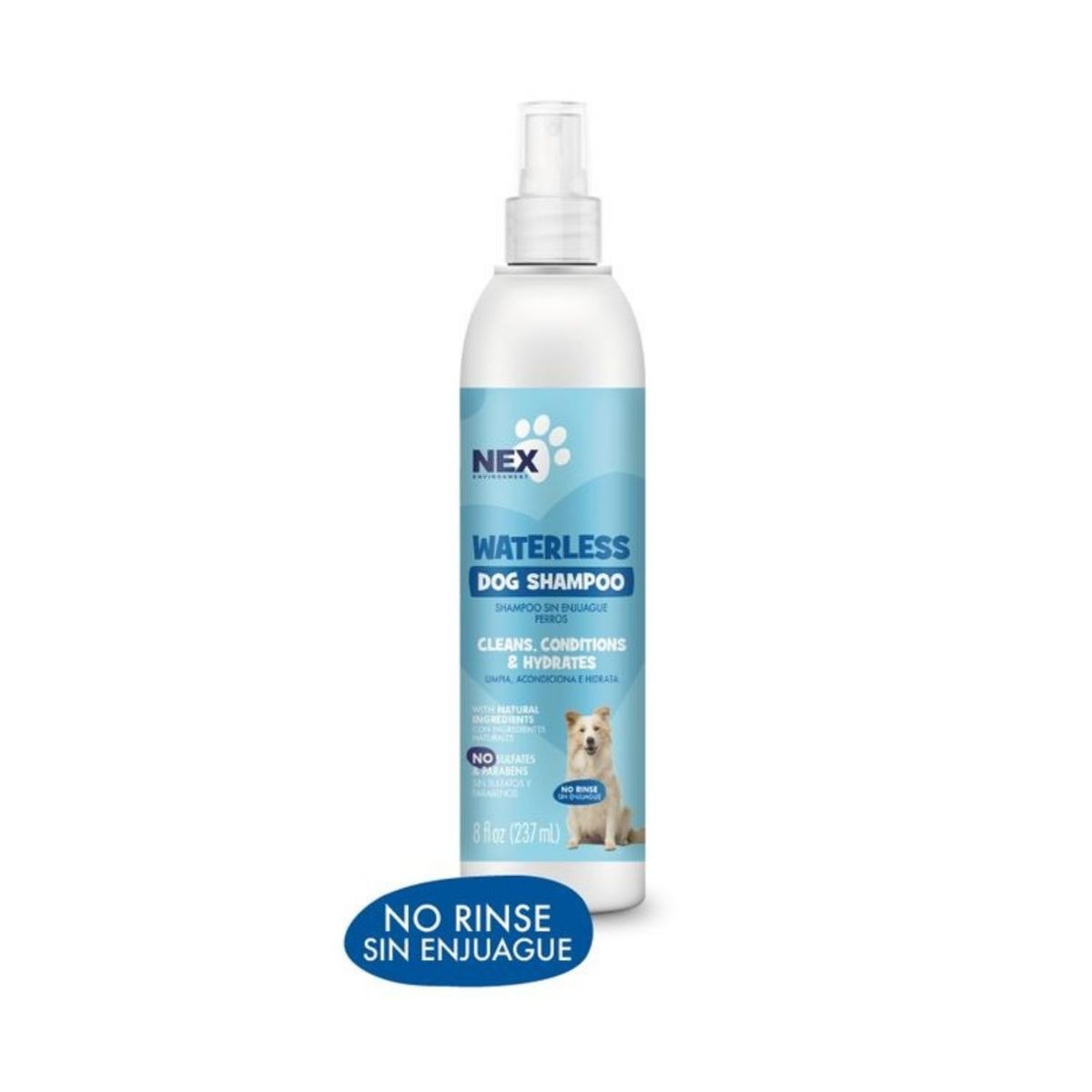 NEX ENVIRONMENT - Shampoo en Seco para Perro Nex Envase 237 mL