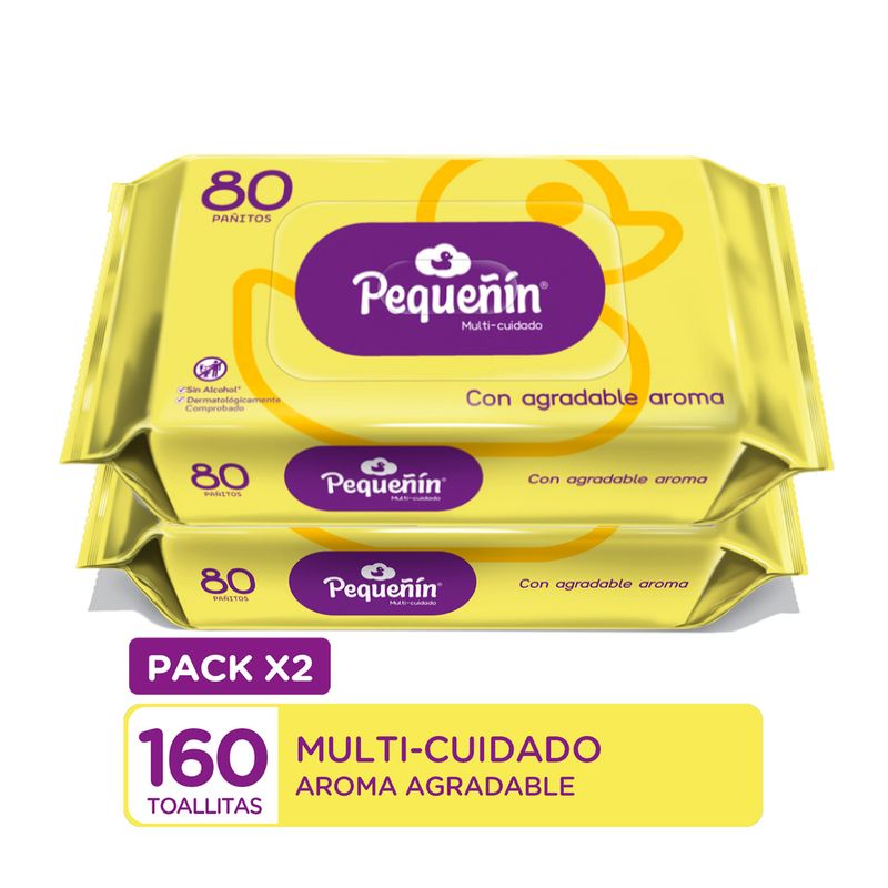 PEQUENIN - Toallitas Húmedas Pequeñín Multi Cuidado Empaque 160 Und
