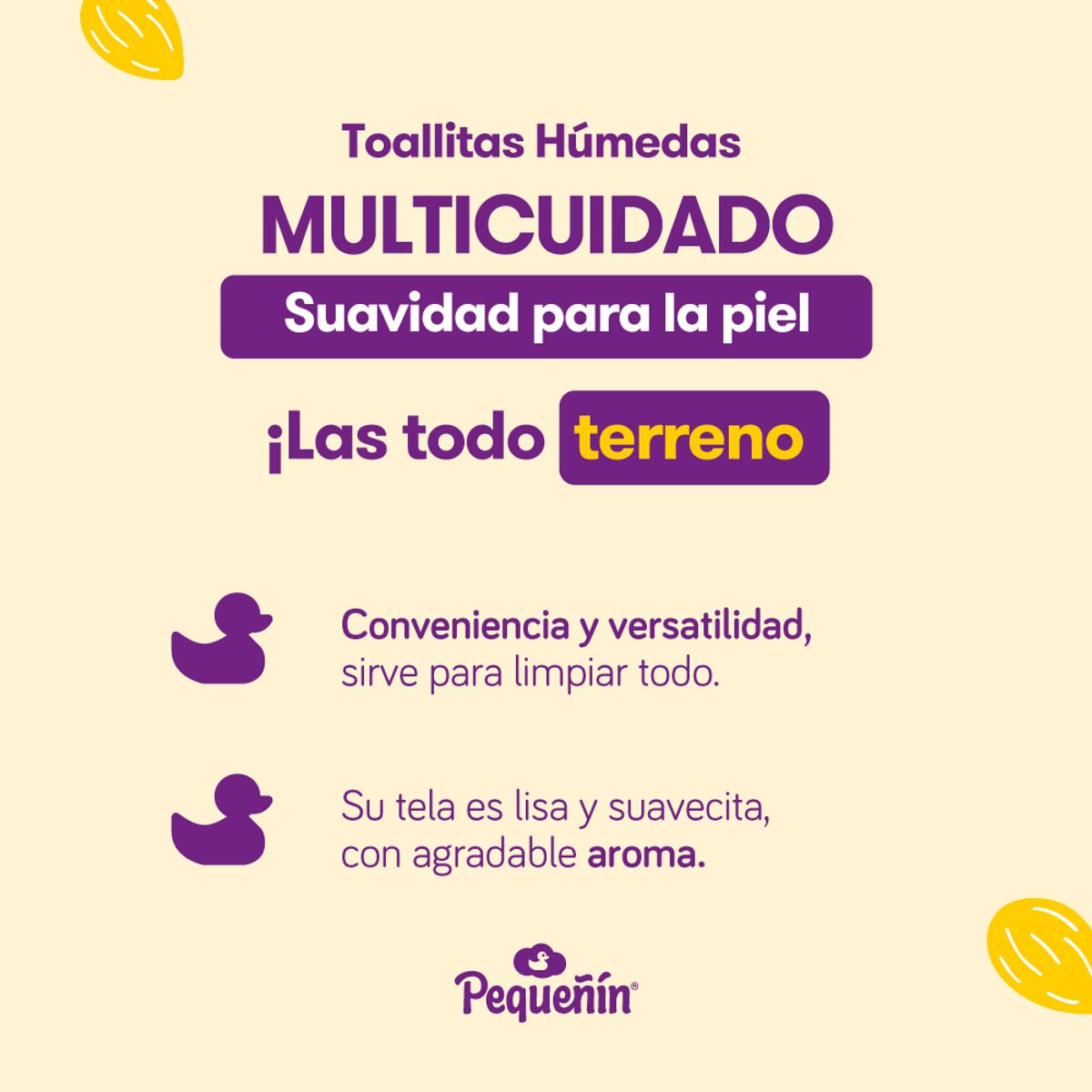 PEQUENIN - Toallitas Húmedas Pequeñín Multi Cuidado Empaque 160 Und