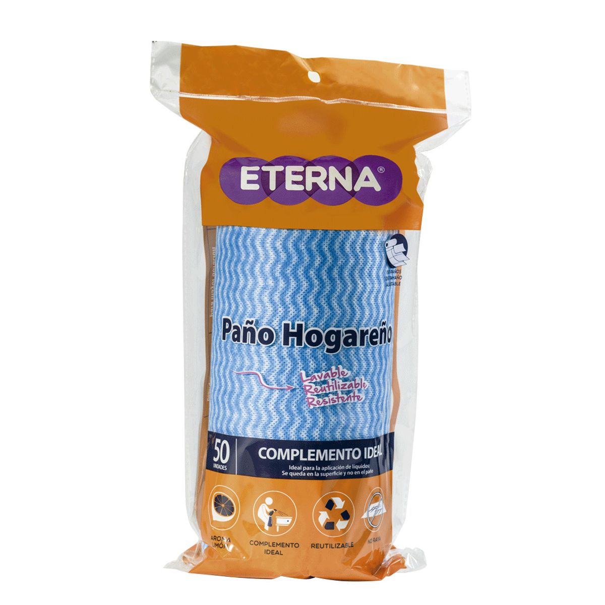 ETERNA - Paño en Rollo Hogareño Eterna Empaque 50 Und
