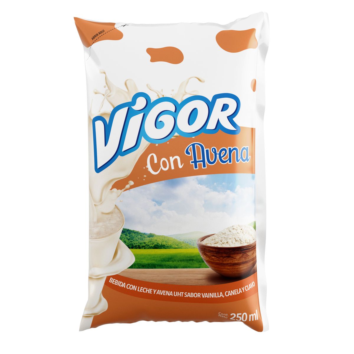 VIGOR - Bebida de Leche con Avena Vigor Bolsa 250 mL