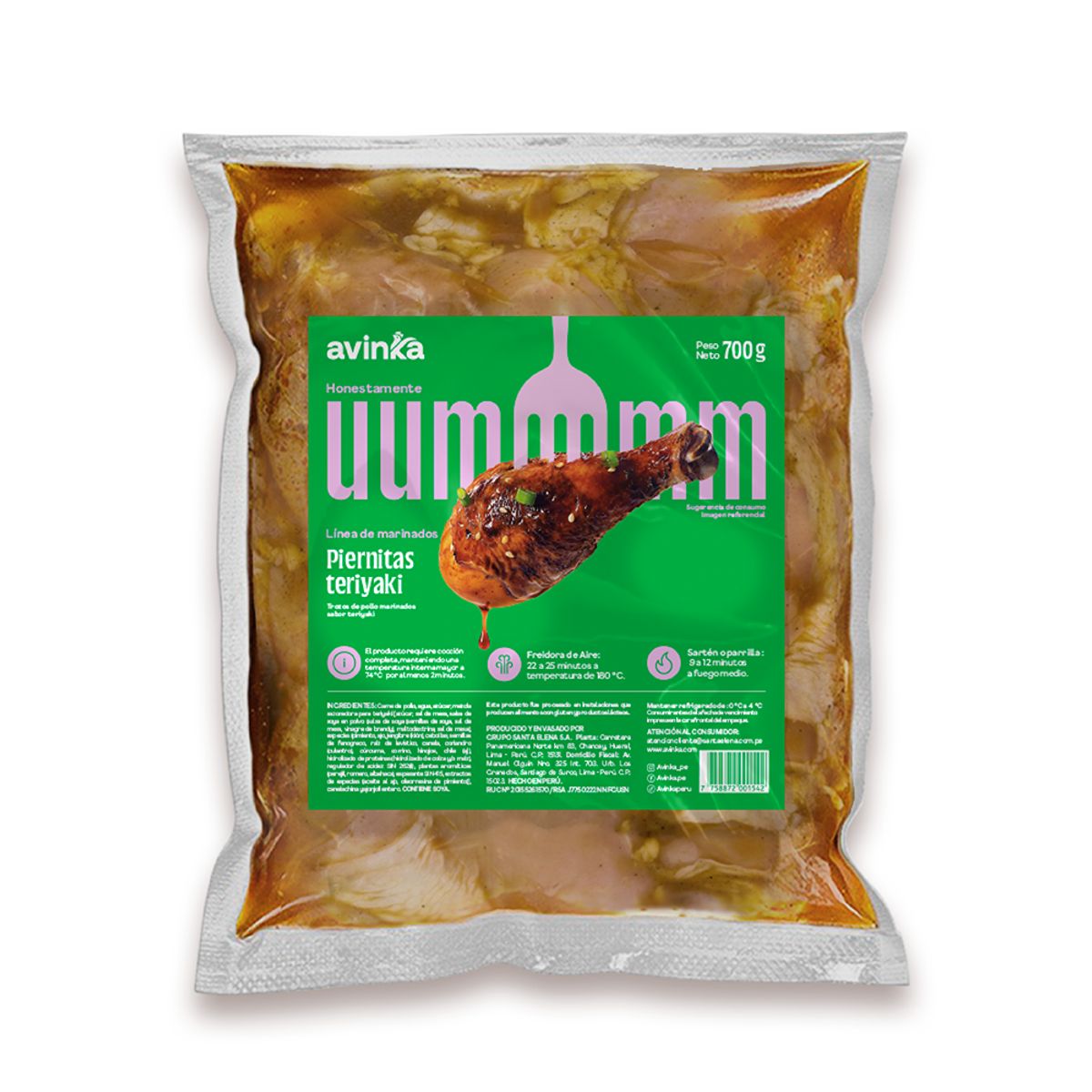 AVINKA - Piernitas Pollo Teriyaki Avinka x 700 g