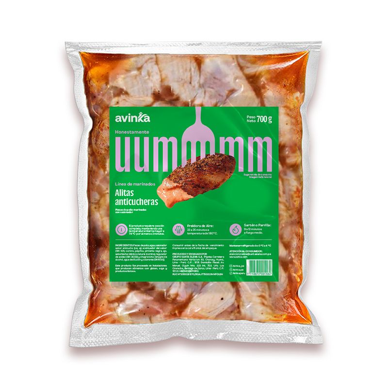AVINKA - Alitas Anticucheras Avinka x 700 g
