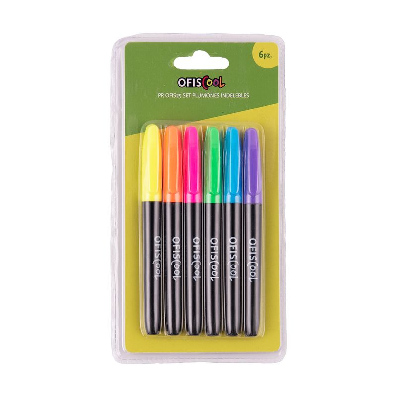 OFISCOOL - Pr Ofis25 Set Plumones Indelebles
