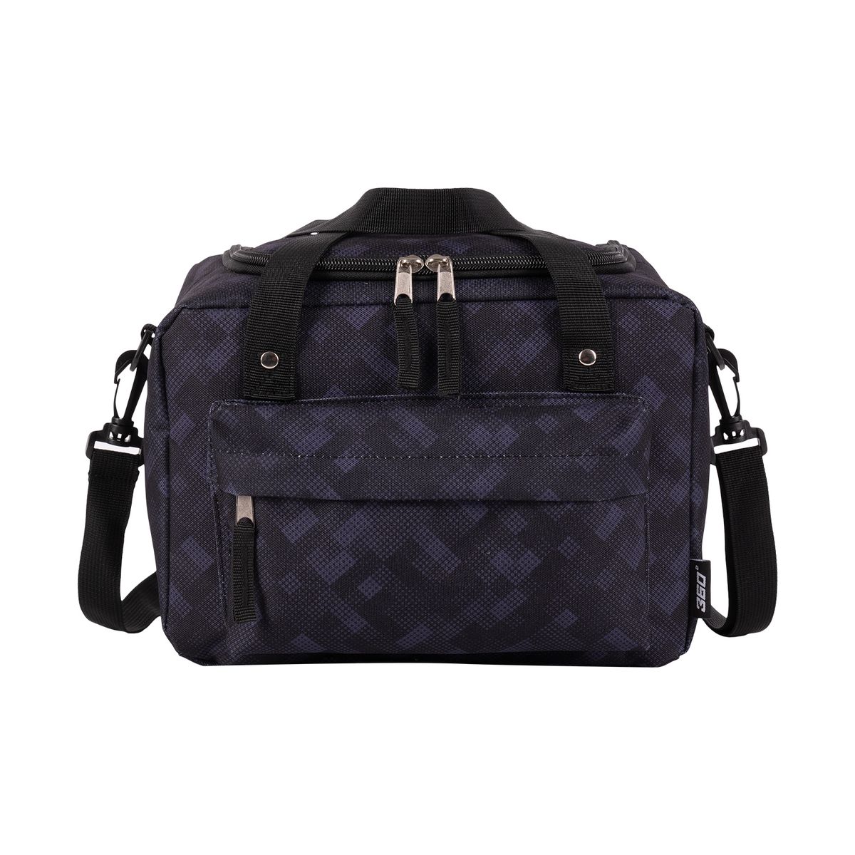 360 - Lonchera Premium Negra Cuadr