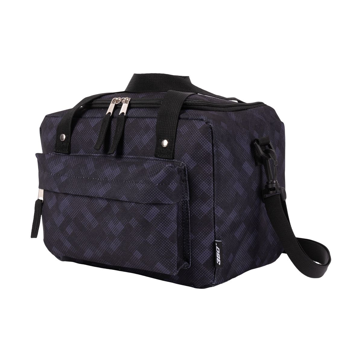 360 - Lonchera Premium Negra Cuadr