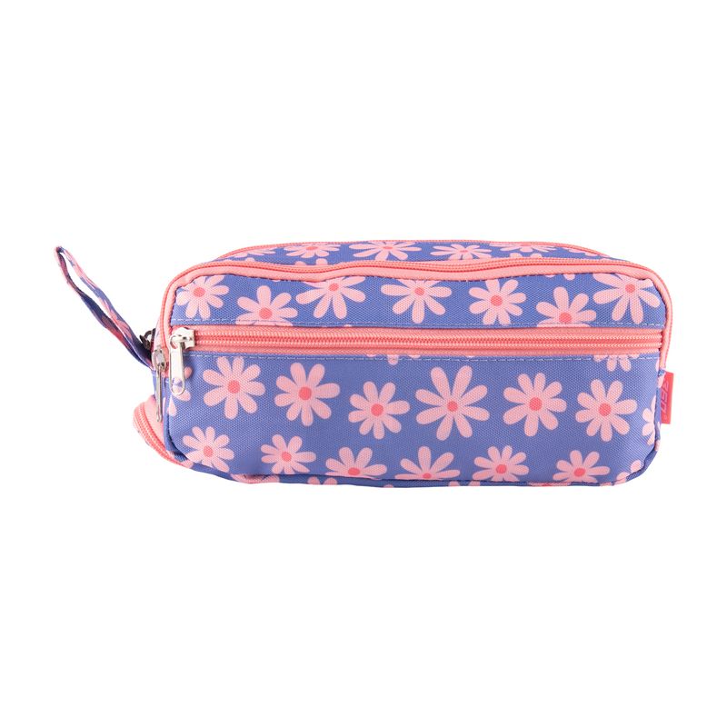 360 - Cartuchera Urban Flores Rosa