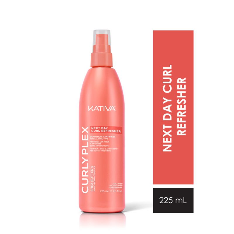KATIVA - Revitalizador Kativa Next Day Anti Frizz Para Rizos Envase 225 mL