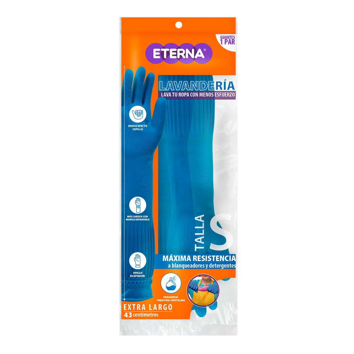 ETERNA - Guantes Lavandería Eterna Max 43cm Talla S