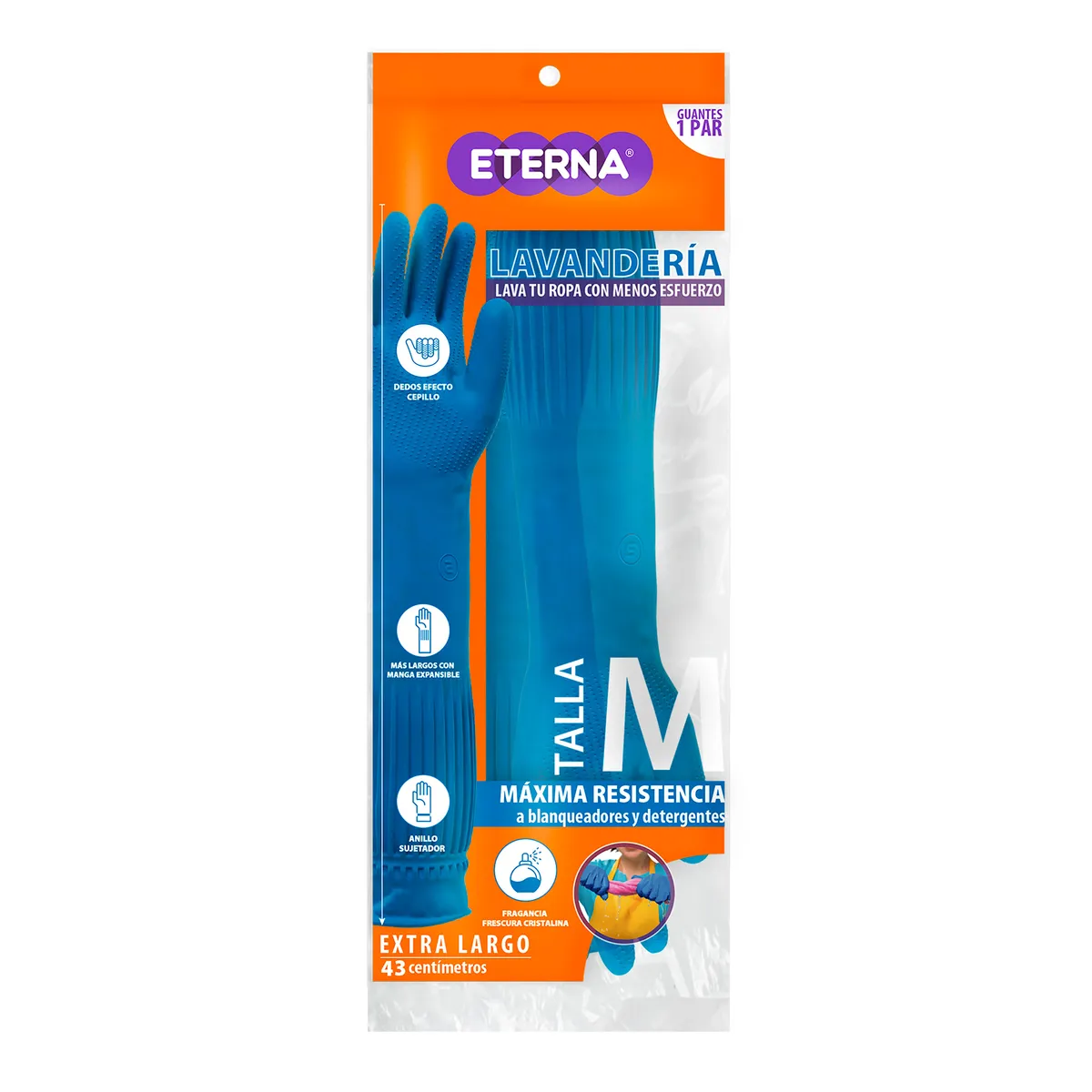 ETERNA - Guantes Lavandería Eterna Max 43cm Talla M