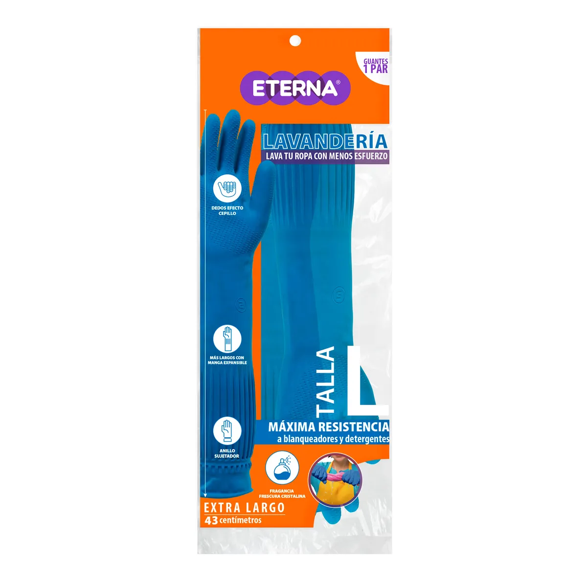 ETERNA - Guantes Lavandería Eterna Max 43cm Talla L