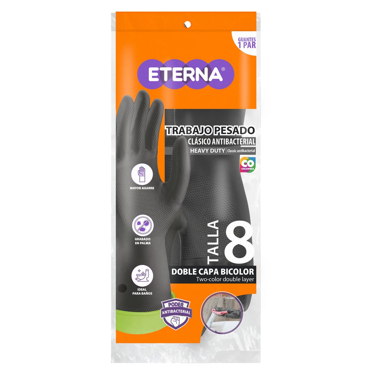 ETERNA - Guantes de Trabajo Pesado Eterna Talla 8