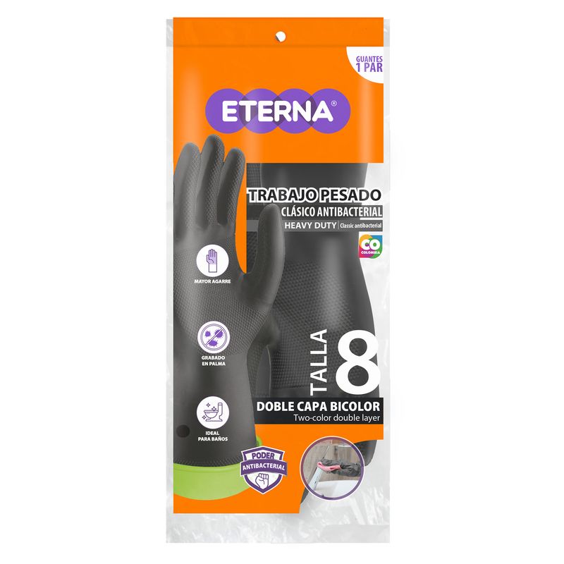 ETERNA - Guantes Trabajo Pesado Talla 8
