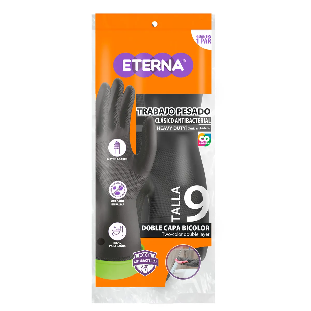 ETERNA - Guantes de Trabajo Pesado Eterna Talla 9
