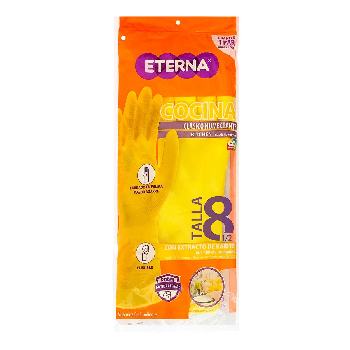 ETERNA - Guantes Clásicos Eterna Amarillo Talla 8.5