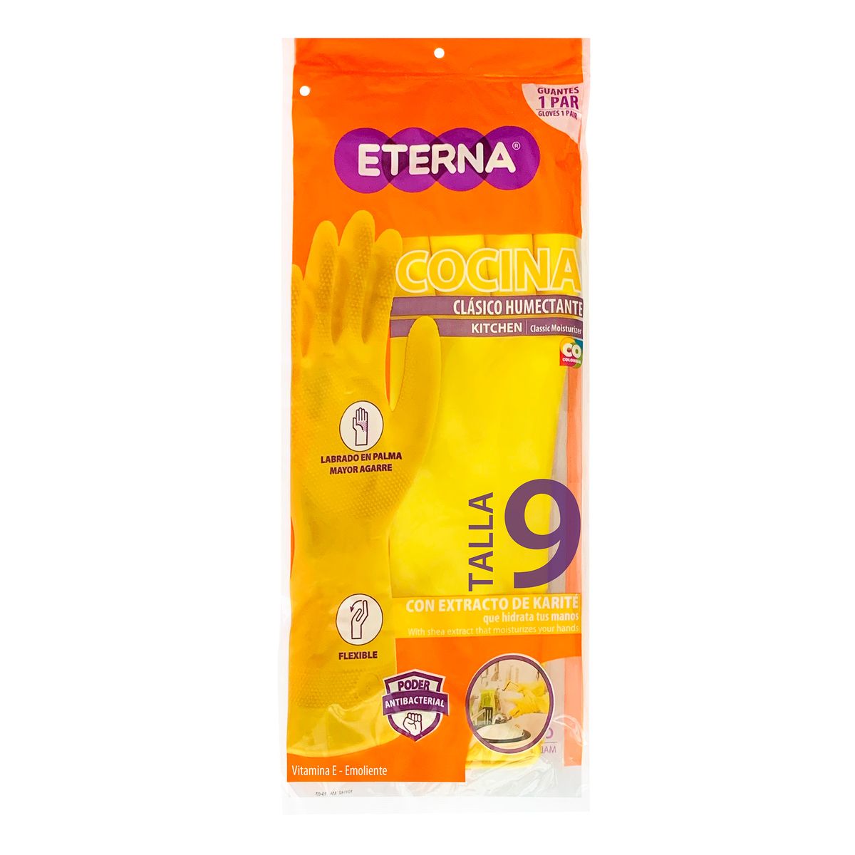 ETERNA - Guantes Clásicos Eterna Amarillo Talla 9