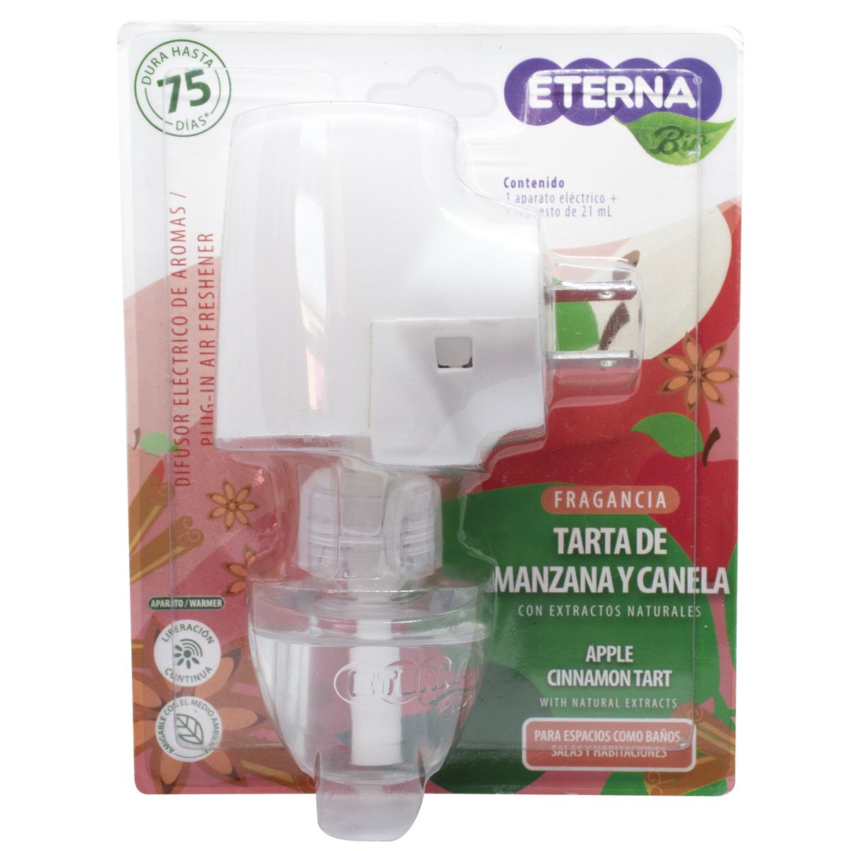 ETERNA - Ambientador Eléctrico Eterna Manzana Canela + Repuesto