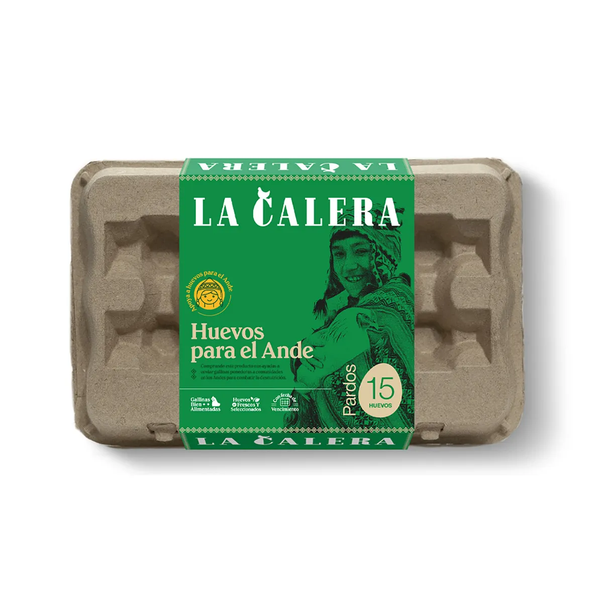 LA CALERA - Huevos para el Ande La Calera Bandeja 15 Und