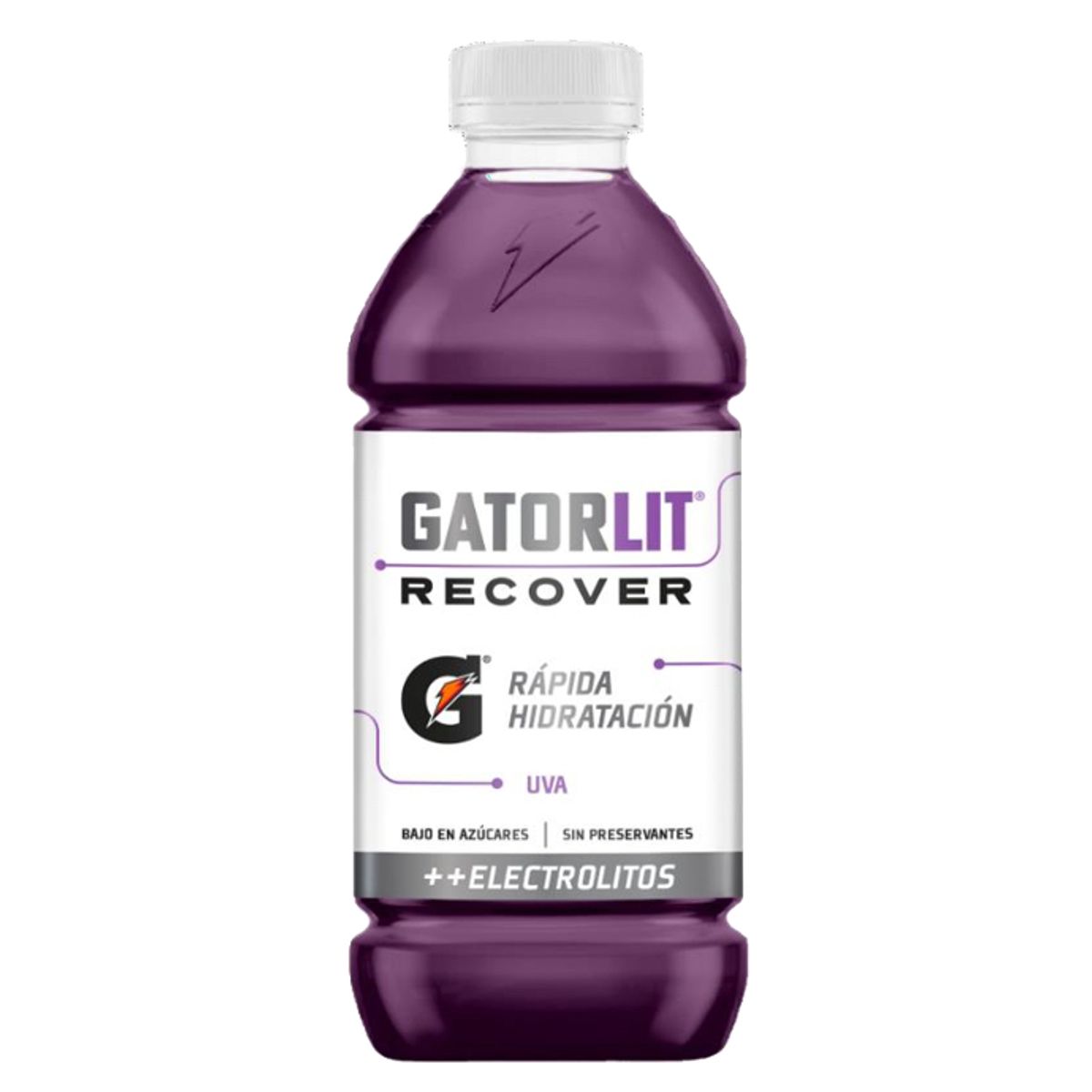  - Bebida Rehidratante Gatorlit Uva Botella 591 mL