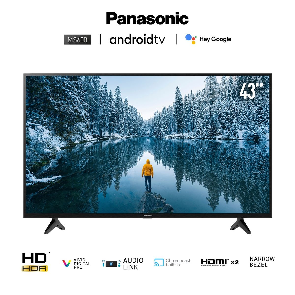 PANASONIC - Televisor Panasonic FHD 43'' LCD TC-43MS600P