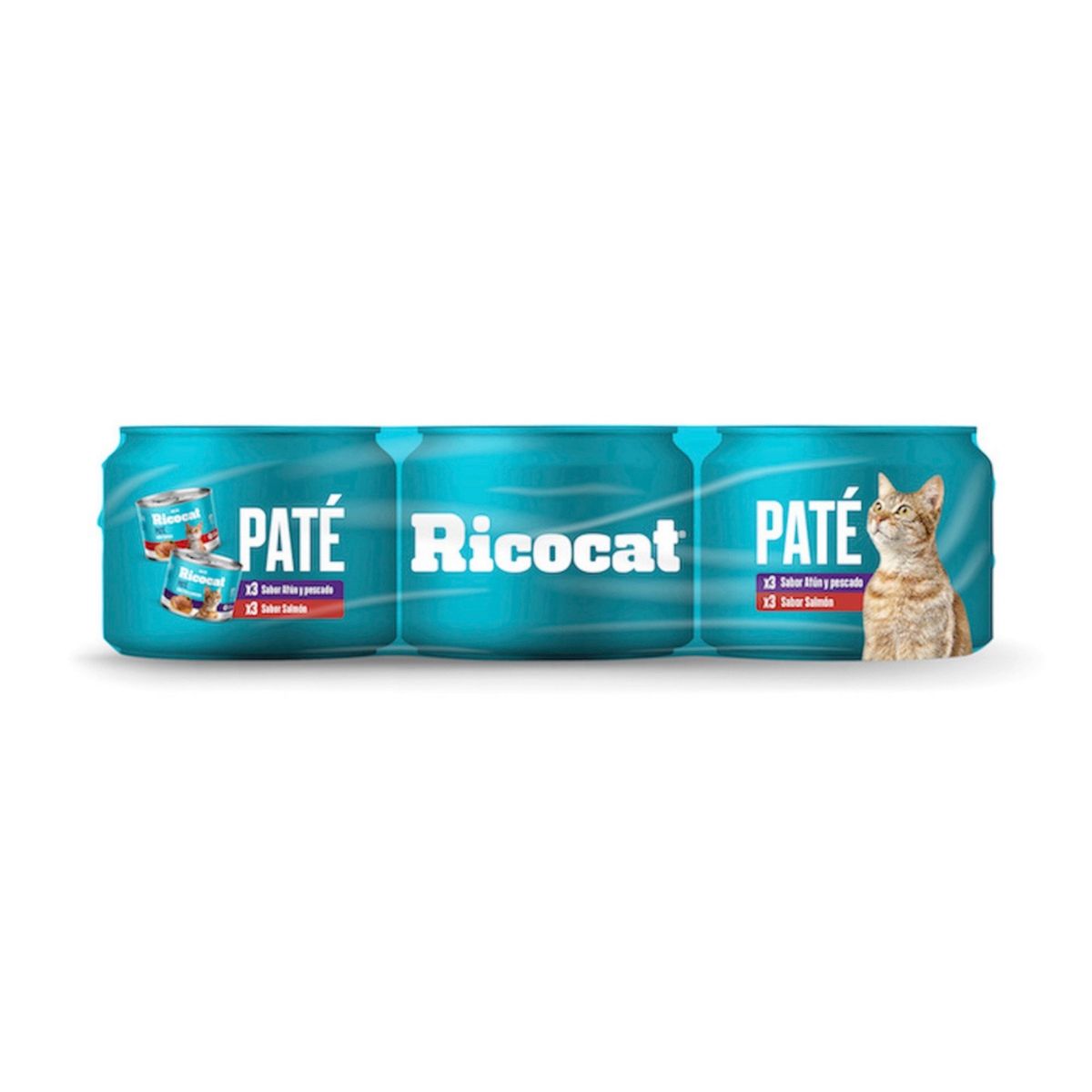 RICOCAT - Paté Gatos Ricocat Surtido Sixpack Lata 180 g