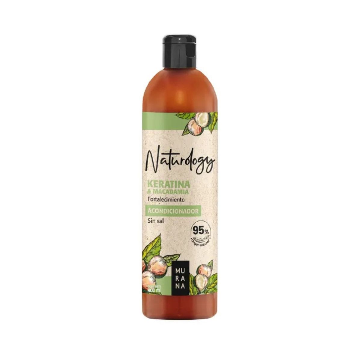MURANA - Acondicionador Murana Naturology Keratina y Macadamia Botella 400 mL
