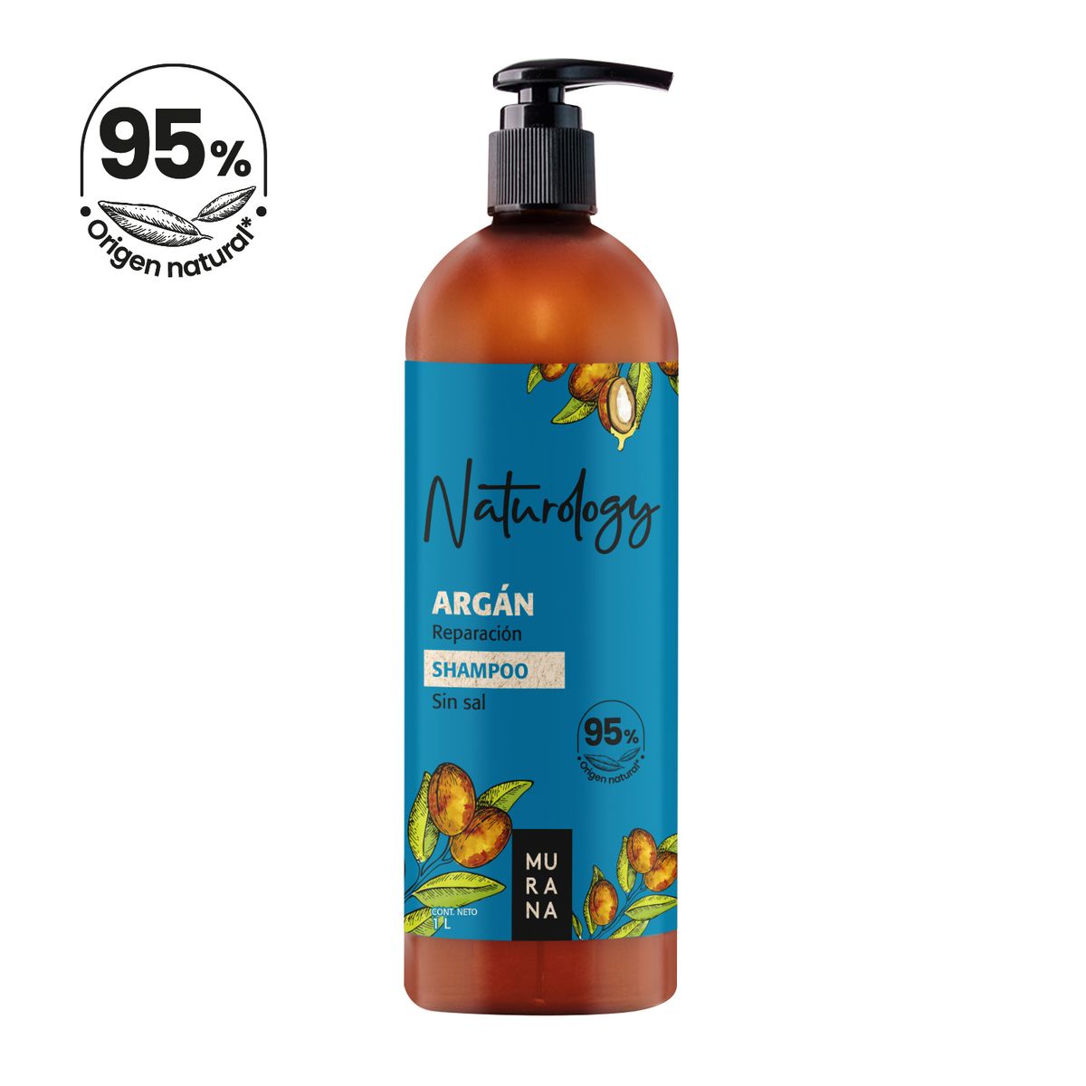 MURANA - Shampoo Murana Naturology Argán Botella 1 L