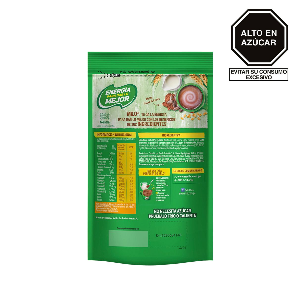 MILO - Mezcla Granulado Milo Malta Cacao Doypack 700 g