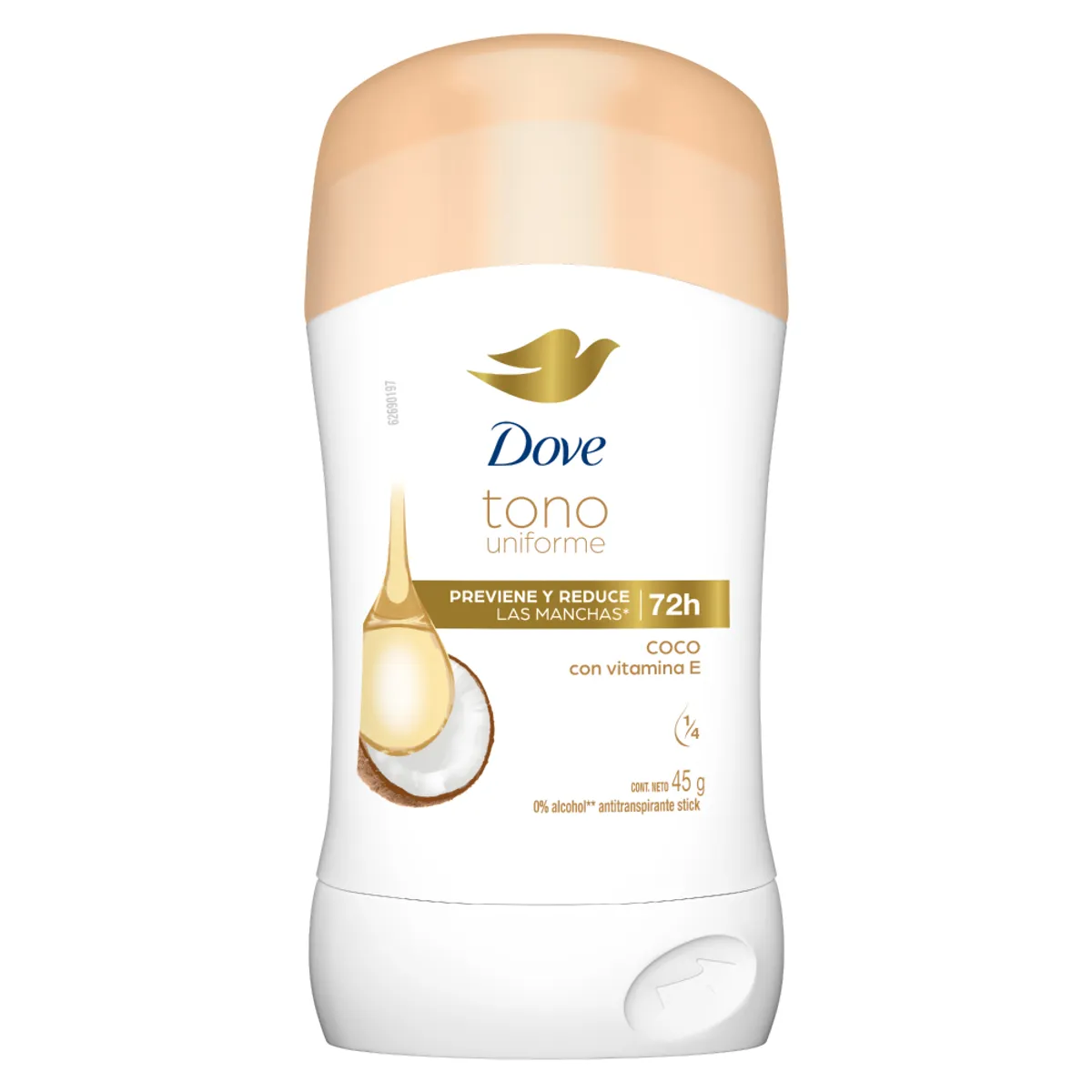 DOVE - Antitranspirante en Barra Dove Tono Uniforme Coco Envase 45 g
