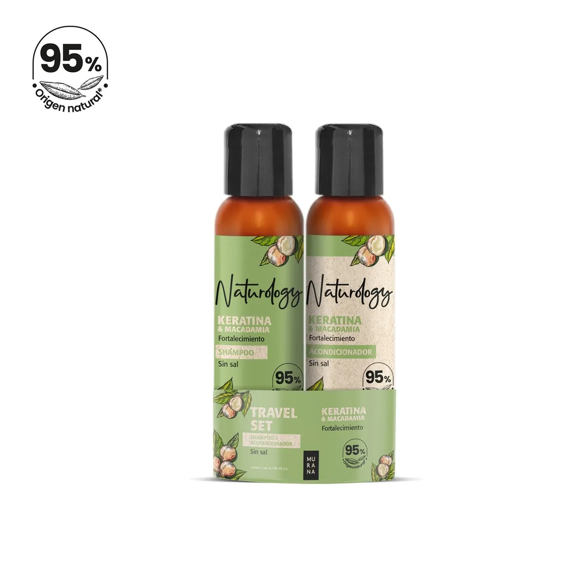 MURANA - Pack Murana Naturology Keratina Shampoo + Acondicionador