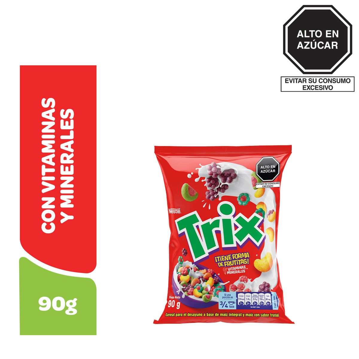 NESTLE - Cereal Nestlé Trix Maíz Integral Frutal Bolsa 90 g
