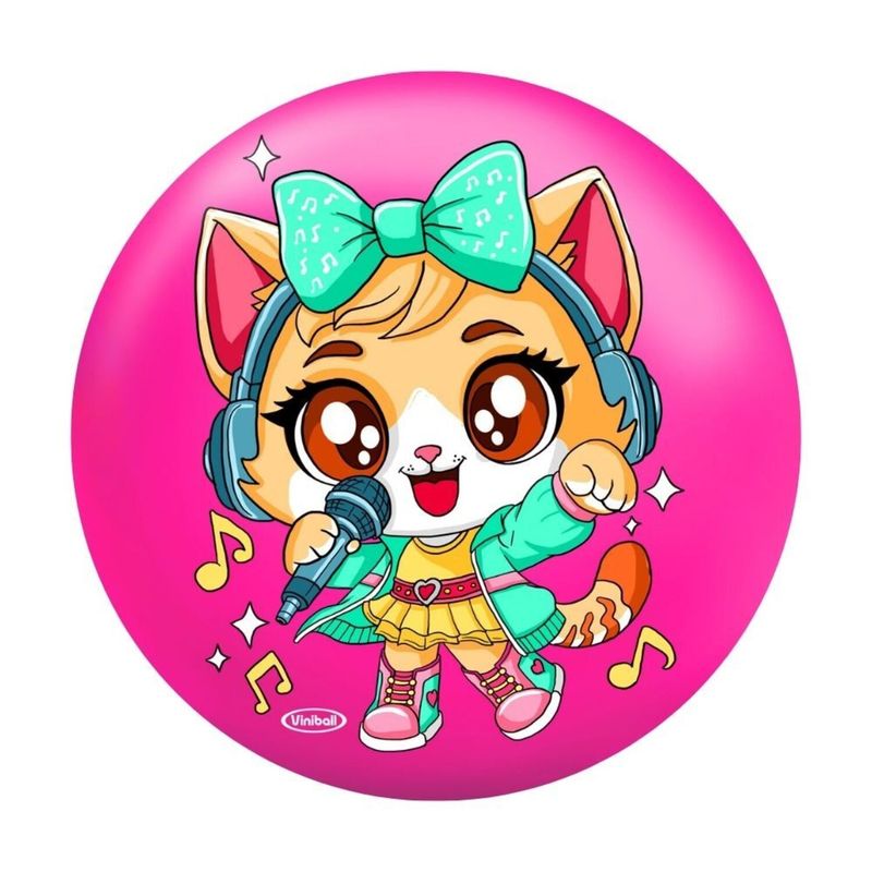 VINIBALL - Pelota Viniball Recreativa Gatitos 5.5