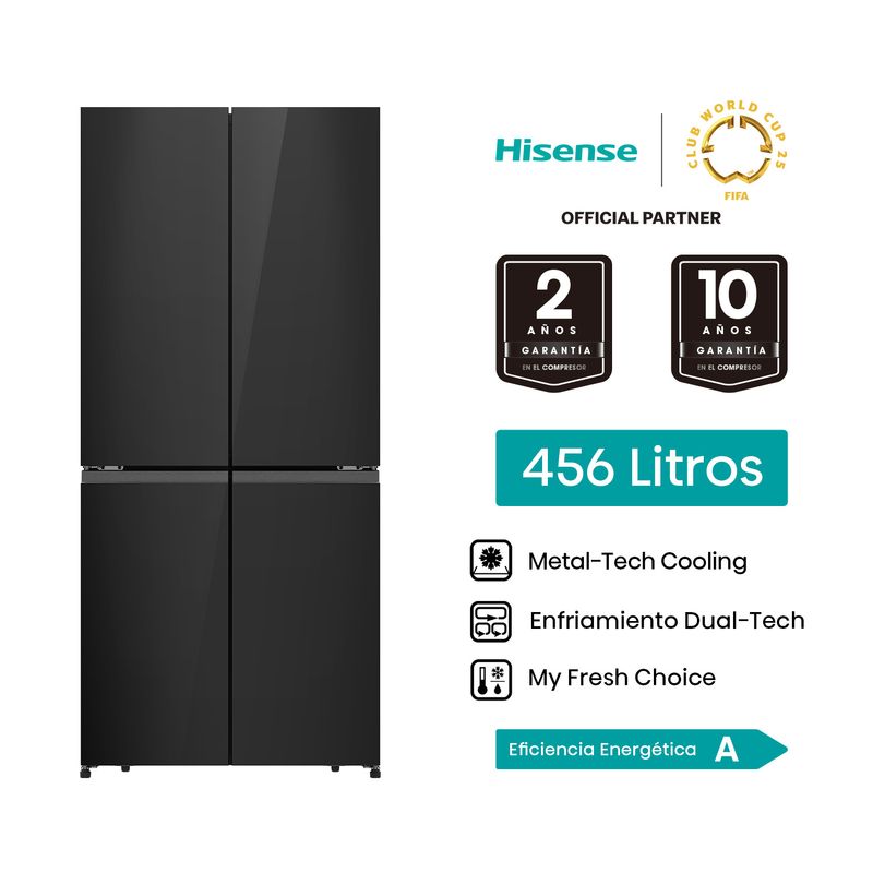 HISENSE - Hisense Refrigeradora French Door 456L RQ5P470NE1A