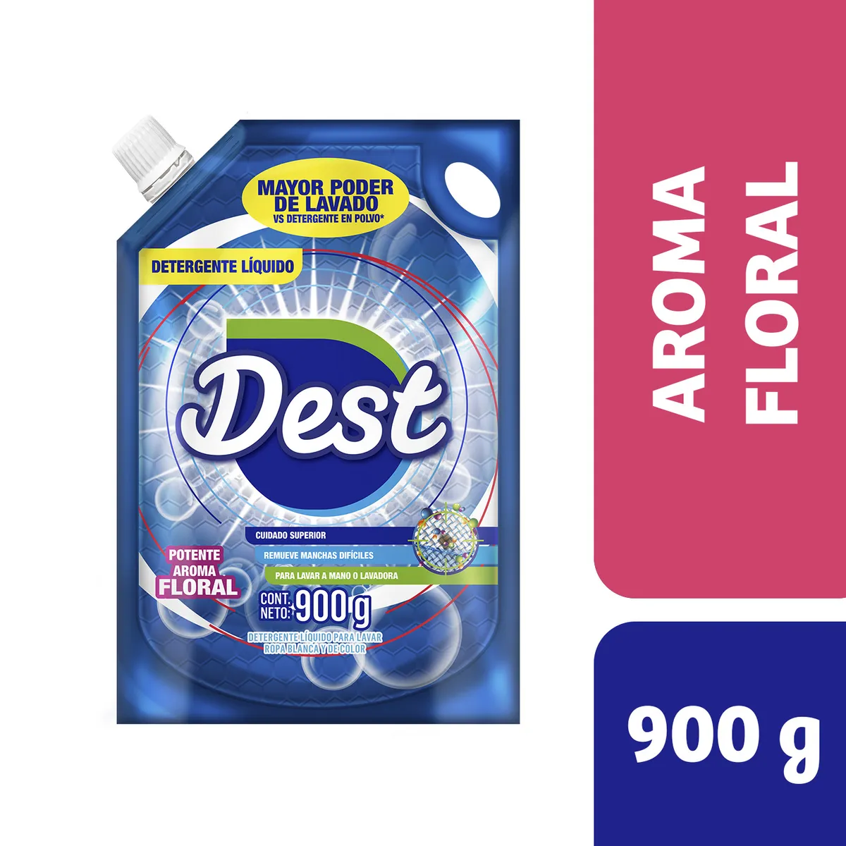DEST - Detergente Líquido Dest Floral Doypack 900 g