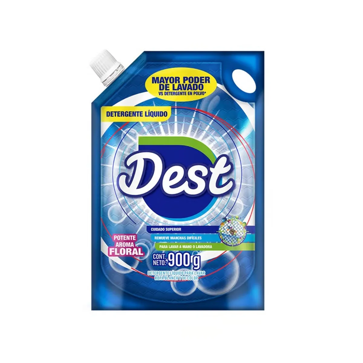 DEST - Detergente Líquido Dest Floral Doypack 900 g