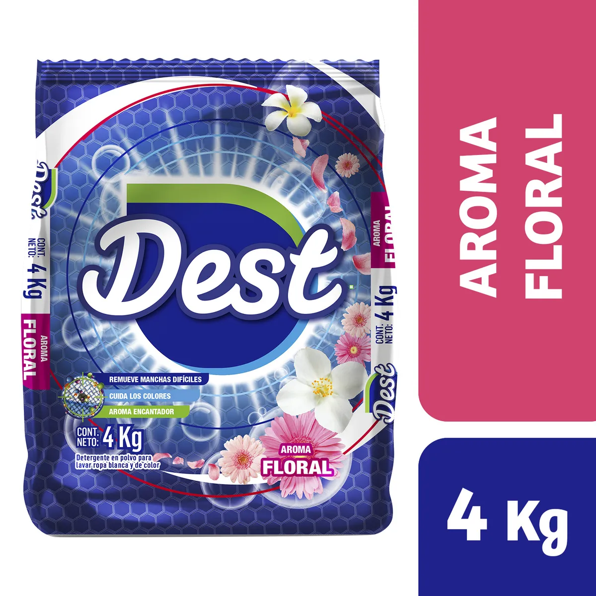 DEST - Detergente en Polvo Dest Floral Bolsa 4 Kg