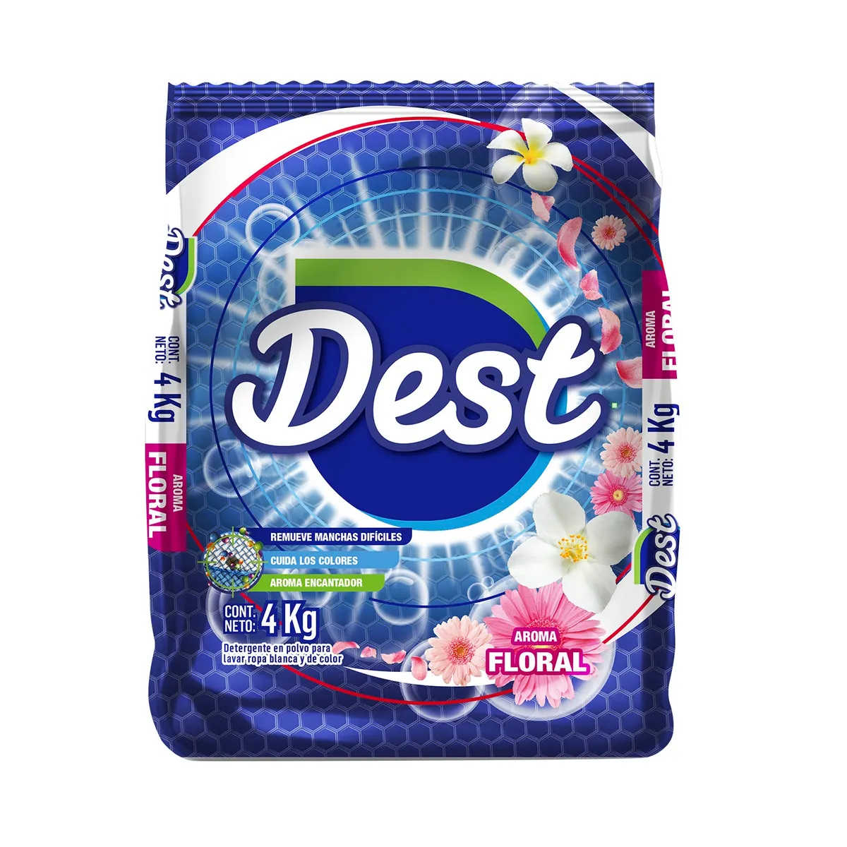 DEST - Detergente en Polvo Dest Floral Bolsa 4 Kg